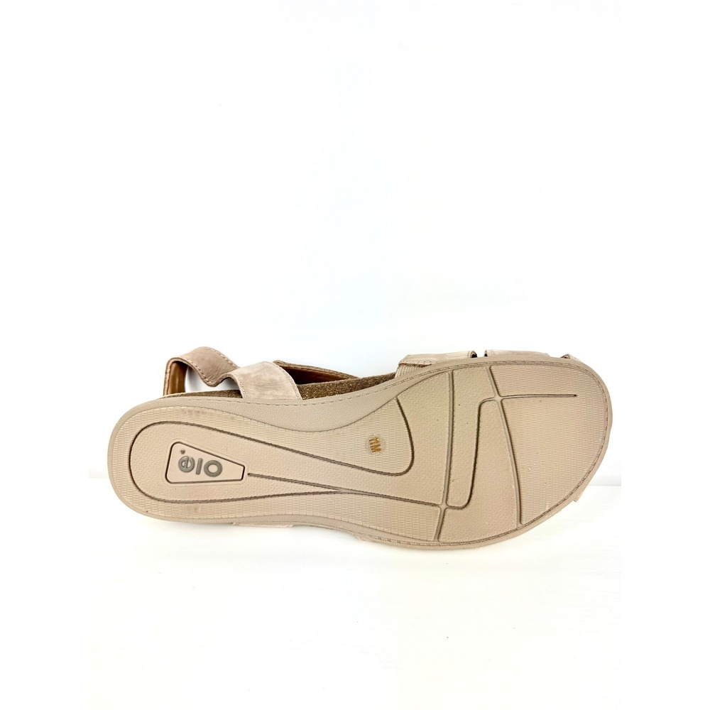 Earth Origins Etbirdine Womens 11M Beige Leather Comfort Sandals Fishermen Shoes - Picture 7 of 8